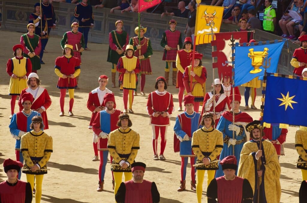 Corteo Storico at the Palio di Siena