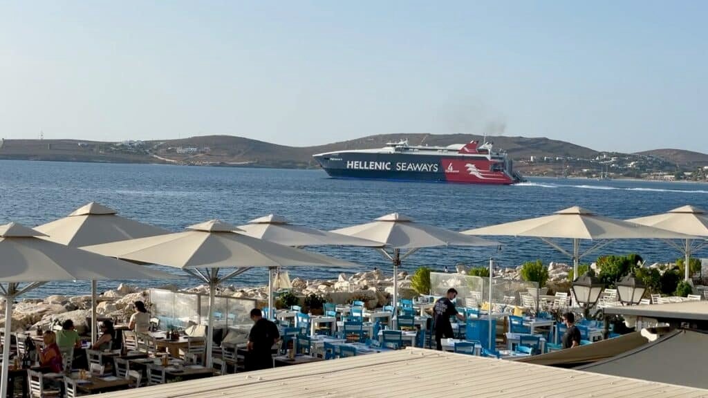 Giant Greek ferry boat