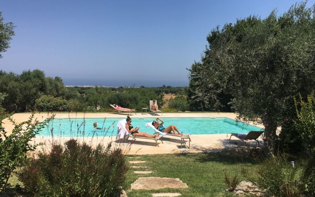 By the pool
