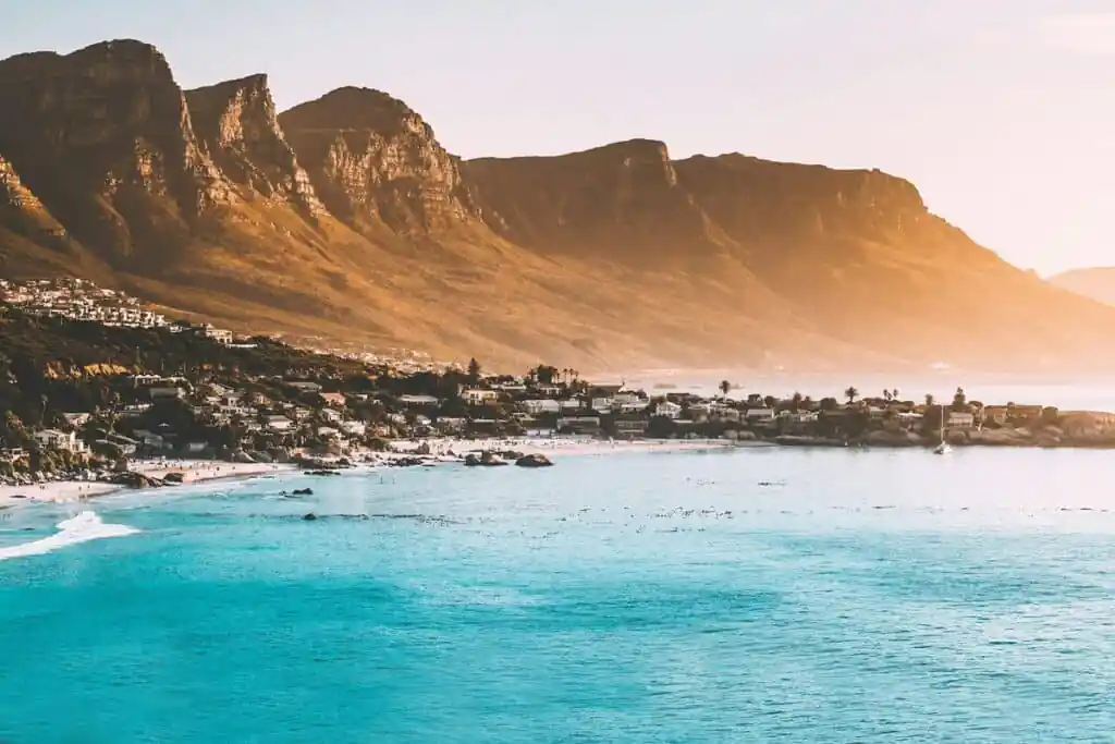 Camps Bay beach in Cape Town, South Africa