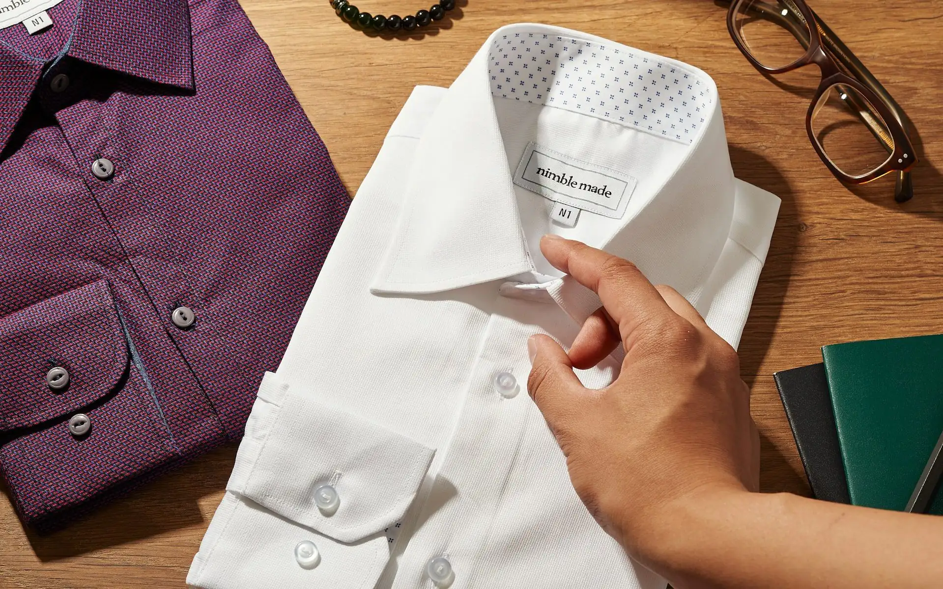 How to fold dress shirts for travel