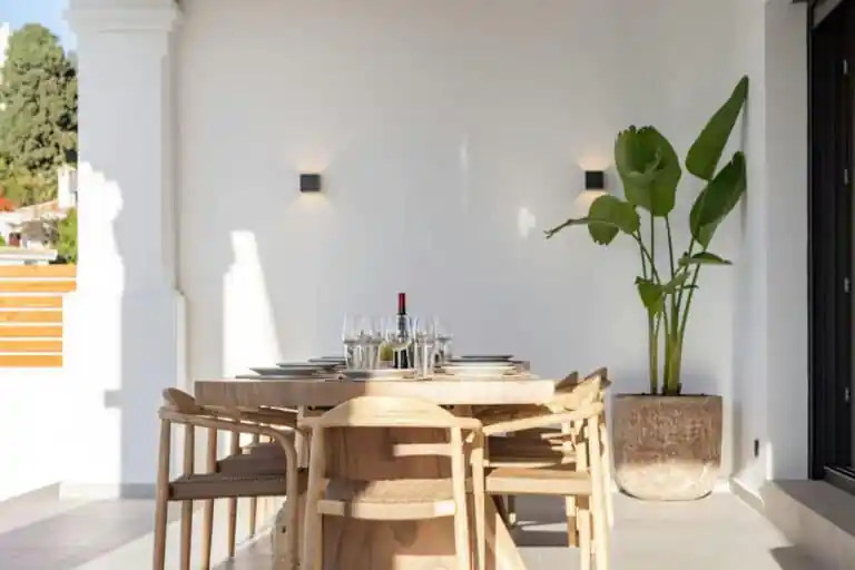 Height of bliss outdoor dining area