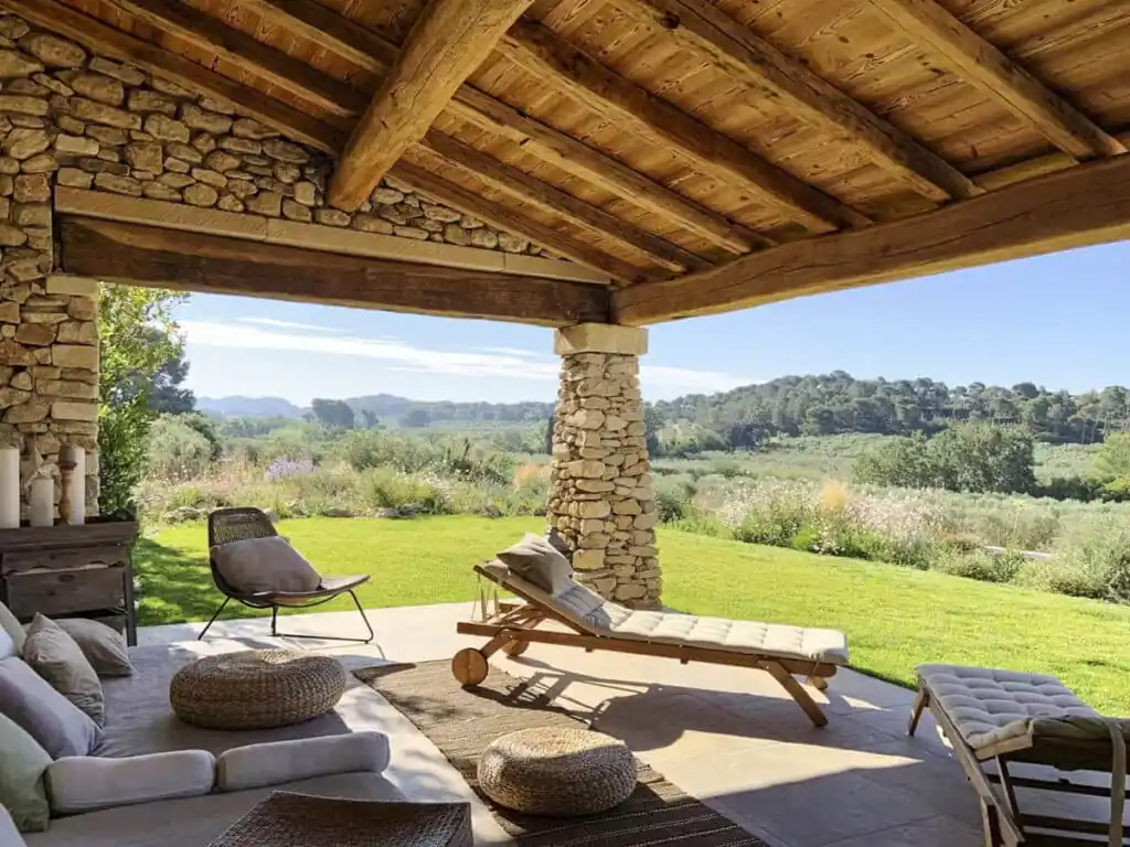 The ancient olive tree patio