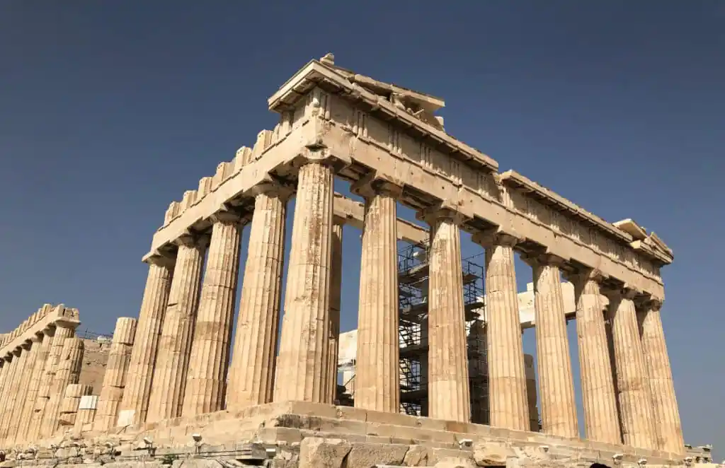 Original photo by paul partridge of the parthenon on the acropolis in athens, greece.